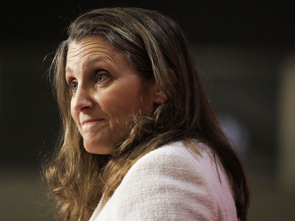 John Ivison Freeland’s magical spending won't make inflation disappear