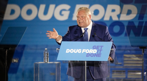 Can we just take a moment to acknowledge that Doug Ford won re-election on Thursday night after spending the entire campaign standing behind a sign reading “Get Doug Ford It Done”?
