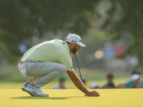 Golfer Dustin Johnson gab bekannt, dass er beim LIV-Turnier spielt, das mit dem RBC Canadian Open PGA-Event in Konflikt steht.  Foto von Ezra Shaw/Getty Images
