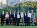 G7-Gipfel am 26. Juni 2022 auf Schloss Elmau in Süddeutschland. (Foto von Ludovic MARIN / POOL / AFP) 