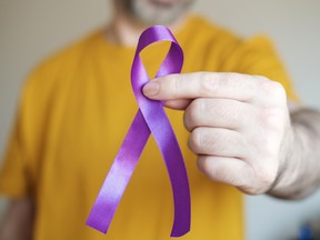 Purple is the official color of the Alzheimer's movement. GETTY IMAGES