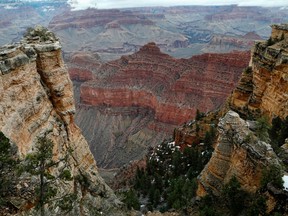 Eine allgemeine Ansicht des South Rim des Grand Canyon im Grand Canyon National Park.