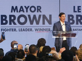 Patrick Brown officially announces that he will run for the federal Conservative leadership at a Brampton banquet hall on March 13, 2022.