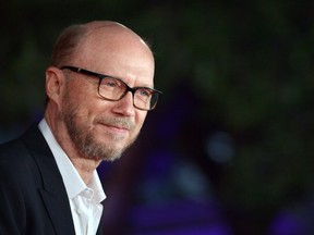 Canadian film director Paul Haggis poses on the red carpet during the Rome Film Festival in this file photo taken on October 16, 2015.
