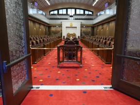 The Senate Chamber in Ottawa.