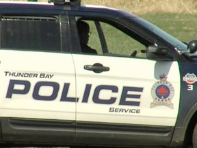 A Thunder Bay Police Service vehicle is seen in this undated file photo.