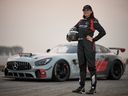 Demi Chalkias, a 27-year-old race-car driver from Stouffville, Ont.