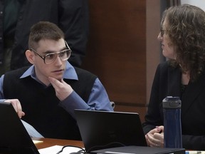 Marjory Stoneman Douglas High School shooter Nikolas Cruz is shown at the defense table during jury selection in the penalty phase of Cruz's trial at the Broward County Courthouse in Fort Lauderdale, Fla. on Tuesday, June 21, 2022.