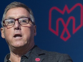 Gary Stern, co-owner of the Montreal Alouettes speaks during a news conference in Montreal, on January 6, 2020.