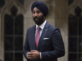 Liberal MP Raj Grewal rises in the House of Commons in Ottawa on Friday, June 3, 2016.&ampnbsp;A list of people former MP Raj Grewal invited to an intimate meet and greet with Prime Minister Justin Trudeau in India four years ago is the focus of Grewal's ongoing criminal trial in Ottawa today.