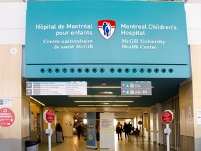Montreal Children's Hospital is shown in this undated handout image.