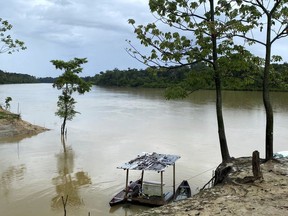The Itaquai River runs through the Vale do Javari region in Amazonas state, Brazil, June 16, 2021, on the border with Peru. British freelance journalist Dom Phillips and Brazilian Bruno Araujo Pereira, on leave from the government's Indigenous affairs agency, have gone missing since Sunday, June 5, 2022, according to the Unijava association for which Pereira has been an advisor.