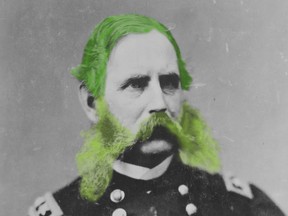 U.S. Civil War General Chris. C. Augur depicted with "unnatural" hair colour. A preview of coming attractions for the Canadian Armed Forces?