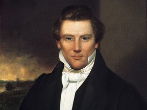 An 1842 oil painting of Joseph Smith.