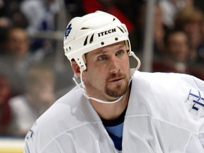 Defenseman Bryan Marchment during his  time as a member of the Toronto Maple Leafs, February 12, 2004.