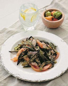 Crispy okra slaw from Yawd