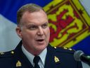 RCMP Supt. Derek Campbell testifies Monday, July 25 , at the Nova Scotia Mass Casualty Commission. His handwritten notes made in the days after the shooting are key to allegations of political interference in the investigation by the federal government.
