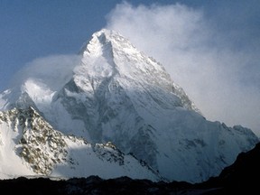 The 8,616-metre high K2 mountain in the Karakoram Range, Pakistan.
