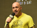 FILE: Commentator Joe Rogan speaks during weigh-ins for UFC 200 at T-Mobile Arena on July 8, 2016 in Las Vegas, Nev. PHOTO BY ETHAN MILLER/GETTY IMAGES