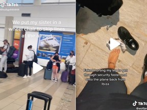 Some travelers who have posted about their experience on TikTok claim they are getting through airports faster by asking for wheelchair assistance.