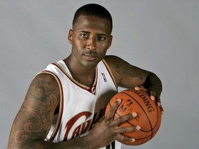 FILE - In this Sept. 29, 2008, file photo, Cleveland Cavaliers' Lorenzen Wright poses at the team's NBA basketball Media Day in Independence, Ohio. A Tennessee man serving life in prison after his first-degree murder conviction in the slaying of Wright has been sentenced on lesser charges of conspiracy and attempted murder in the long-running case. Shelby County Judge Lee Coffee on Friday, July 8, 2022, sentenced Billy Ray Turner to 25 years in prison for each of the conspiracy and attempted murder charges.