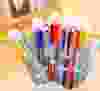 5 PCS 6-in-1 Retractable Multicolor Pens.