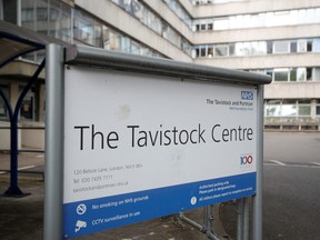 The Tavistock Centre NHS clinic is seen in London on July 28.