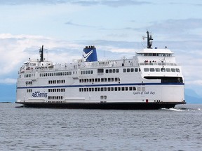 The Queen of Oak Bay, which could traverse the Strait of Georgia 10 times on the fuel needed to power one month’s worth of Trudeau’s travel.