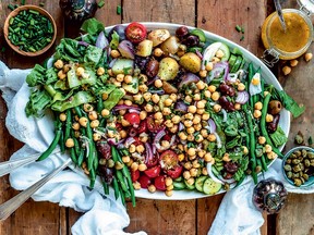 Chickpea salad niçoise from The Two Spoons Cookbook