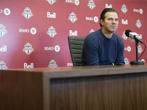 Toronto FC looks to continue its climb up the Eastern Conference standings when it hosts the Los Angeles Galaxy on Wednesday in former coach Greg Vanney's return to BMO Field. Vanney speaks to the media during an end of season availability in Toronto on Wednesday, November 13, 2019.