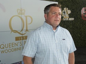 All of thoroughbred trainer Kevin Attard's accomplishments would pale in comparison to being in the winner's circle Sunday holding the Queen's Plate trophy. Attard is shown at the post position draw for the 163rd Queen's Plate at Woodbine Racetrack in Toronto on Wednesday, August 17, 2022.