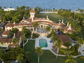 FILE - An aerial view of former President Donald Trump's Mar-a-Lago estate is seen, Aug. 10, 2022, in Palm Beach, Fla.