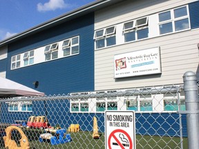 A daycare is shown in Yellowknife, N.W.T., on Tuesday, August 16, 2022. Early learning and child-care providers in the Northwest Territories say they are hopeful more support is coming following a rocky initial rollout of federal child-care funding in the territory. The N.W.T. government signed a $51 million five-year childcare agreement with the federal government in December with the aim of halving child-care fees and creating 70 new childcare spaces by the end of 2022. The territory plans to reach the $10 a day mark and create 230 more spaces by 2026.
