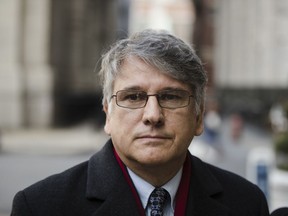 FILE - Dr. Ricardo Cruciani walks from the center for criminal justice, Tuesday, Nov. 21, 2017, in Philadelphia, after pleading guilty to misdemeanor charges that he groped women at a clinic. The once-prominent neurologist has been found guilty Friday, July 29, 2022, in New York, on charges of sexually abusing patients while treating them with pain medications.
