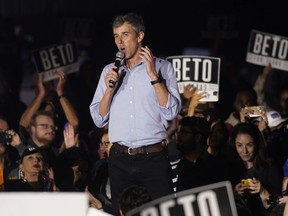 FILE - Texas Democrat and gubernatorial candidate Beto O'Rourke speaks during a campaign event in Fort Worth, Texas, Friday, Dec. 3, 2021. O'Rourke said Sunday, Aug. 28, 2022, that he had cleared his campaign schedule after receiving treatment at a San Antonio hospital for an unspecified bacterial infection.