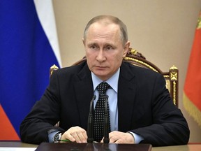 Vladimir Putin- Mar 17- AVALON- Security Council meeting at the Kremlin - Moscow- Russia