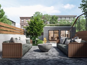 Creating tiny pieces brings interest to small outdoor spaces.