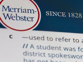 Merriam-Webster.com is displayed on a computer screen on Friday, Dec. 6, 2019, in New York.