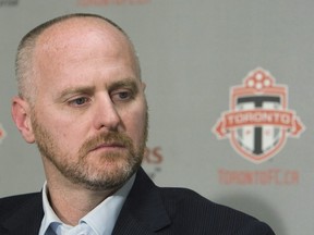 Earl Cochrane looks on at a press conference, in Toronto on Tuesday, Sept. 14, 2010.&ampnbsp;Canada Soccer has made a new offer to its players in a bid to resolve their ongoing contract impasse. Cochrane, Canada Soccer's general secretary, said a "comprehensive&ampnbsp; compensation offer" was made Tuesday to both the Canadian men and women.THE CANADIAN PRESS/Nathan Denette