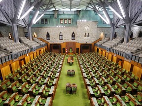 The House of Commons is seen before the opening of the 44th Parliament on November 22, in Ottawa, Ontario, Canada November 19, 2021. REUTERS/Patrick Doyle