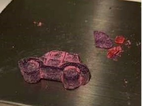 Police seized a consumable fentanyl gummy that they say looks identical to a cannabis gummy. /