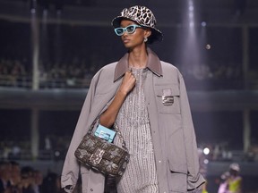 A model walks the runway for Fendi during New York Fashion Week at The Hammerstein Ballroom in New York on September 9, 2022.