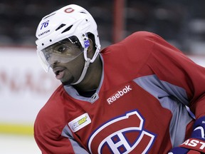 P.K. Subban in January 2013 with the Montreal Canadiens, where he started his NHL career.