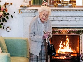 Queen Elizabeth waits before receiving Liz Truss for an audience, where she invited the newly elected leader of the Conservative party to become Prime Minister and form a new government, at Balmoral Castle, Scotland, September 6, 2022.