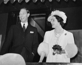 King George and Queen Elizabeth on their 1939 Canadian tour.