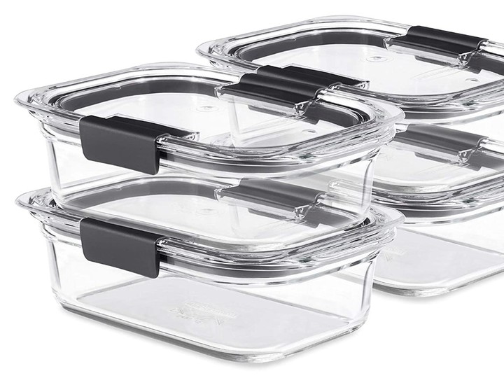  Rubbermaid Brilliance Glass Storage Containers.