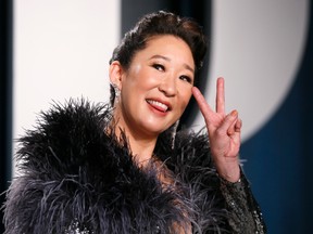 Sandra Oh attends the Vanity Fair Oscar party in Beverly Hills during the 92nd Academy Awards, in Los Angeles, California, U.S., February 9, 2020. REUTERS/Danny Moloshok