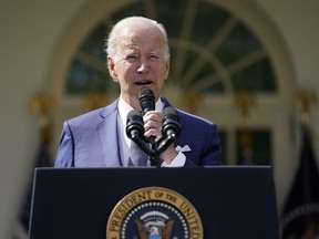 President Joe Biden speaks during an event on health care costs, in the Rose Garden of the White House, Tuesday, Sept. 27, 2022, in Washington.