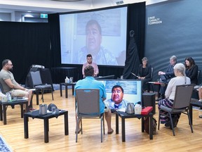 Clifford Paul, a senior official with Unama'ki Institute of Natural Resources, appears by video as he participates in a consultative conference as representatives from Indigenous communities provide their input at the Mass Casualty Commission inquiry into the mass murders in rural Nova Scotia on April 18/19, 2020, in Dartmouth, N.S. on Tuesday, Sept. 13, 2022.&ampnbsp;An inquiry into the Nova Scotia mass shooting heard today from Indigenous residents who complained about the RCMP's failure to issue timely warnings as the killer moved through two First Nations during his 13-hour rampage.&ampnbsp;THE CANADIAN PRESS/Andrew Vaughan