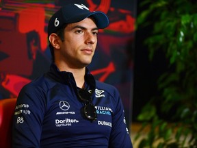 Nicholas Latifi of Canada and Williams talks in the drivers press conference during previews ahead of the F1 Grand Prix of Italy at Autodromo Nazionale Monza on September 08, 2022 in Monza, Italy.